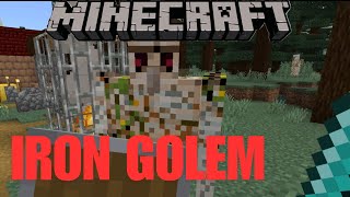 Destroying an Iron Golem  Minecraft [upl. by Mannie]