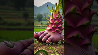 How to grow beautiful testy fruit and leg dragon Fruit amazing naturalfruitgradntrendingsong [upl. by Obrien]