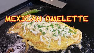 Easy Mexican Omelette Recipe  Blackstone Griddle Recipes [upl. by Helenka]