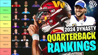 UPDATED Top30 Dynasty QB Rankings 2024 Season [upl. by Matelda]