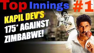 Kapil Devs 175 Against Zimbabwe  Best Innings 1 [upl. by Runck]