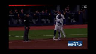 Bo Bichette 2 Run Home Run 1st Home Run Of 2024 [upl. by Leksehcey]