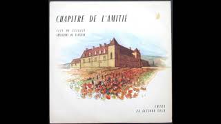 Chapitre de lamitié  Clos de Vougeot  Chevaliers du Tastevin  24 octobre 1959 [upl. by Ecela]