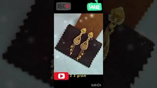 2 3 grams youtube song jewellery youtubeshorts earrings [upl. by Ulrikaumeko]