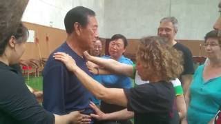 le Grand Maître WANG Xi an explique Fangsong He Kou Tai Chi Chen Stage Chenjiagou Chine 2015 [upl. by Marcelle121]