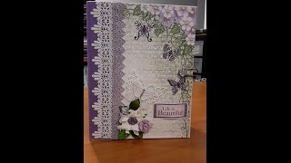 Mini Album 9  9 x 7 Album using Heartfelt Creations Butterfly Medley  GIFTED [upl. by Ennylyak298]