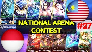 Malaysia VS Indonesia 1st Game 220617 National Arena Contest Mobile Legends [upl. by Eelyek]