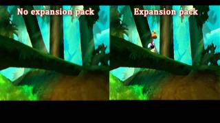 Rayman 2 N64 expansion pack comparison [upl. by Seldun934]