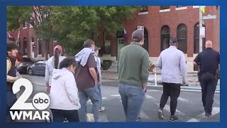 Safety walk near Patterson park highlights local areas of crime [upl. by Atirhs997]