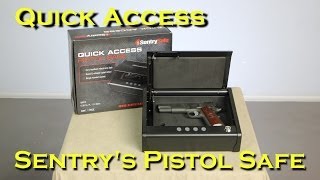 Sentry Quick Access Pistol Safe QAP1E Review and unboxing [upl. by Noryahs]