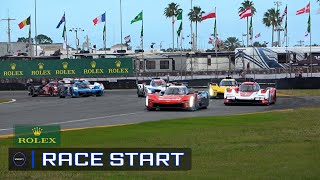 ROLEX 24 AT DAYTONA 2024 RACE START [upl. by Nedyrb678]