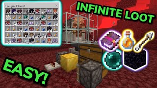 BEST SIMPLE 121 PIGLIN BARTERING FARM TUTORIAL in Minecraft Bedrock MCPEXboxPSSwitchPC [upl. by Eillac]