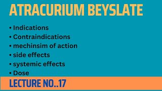 atracurium besylate  injection atracurium  atracurium uses [upl. by Shellie]