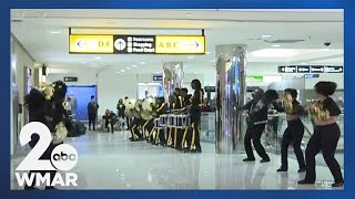 2024 CIAA tournament ushered in with an airport welcome [upl. by Aniham513]