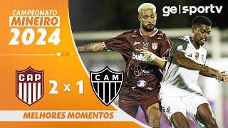 PATROCINENSE 2 X 1 ATLÉTICOMG  MELHORES MOMENTOS  CAMPEONATO MINEIRO 2024  geglobo [upl. by Sgninnej]