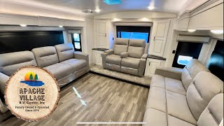 THE BEST Front Living Room 5th Wheel 2024 Jayco North Point 382FLRB  Detailed WalkThrough [upl. by Aicirpac]