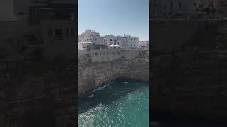 CLIFF DIVING IN POLIGNANO A MARE summer italy polignanoamare cliff diving [upl. by Anelat192]