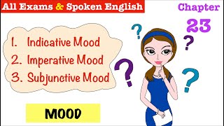 Indicative mood Imperative mood Subjunctive mood  Wren amp Martin Hindi Chapter 23 [upl. by Garnett]