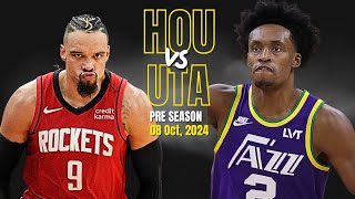 Utah Jazz vs Houston Rockets Full Game Highlights  2024 NBA Preseason l 2k [upl. by Aeslahc]