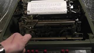 RTTY on the Teletype Model 28 KSR [upl. by Dona]