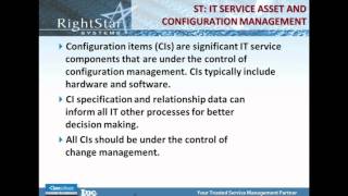 ITIL v3 Service Transition Webinar Part 1 [upl. by Kolosick128]