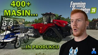 VSI TRAKTORJI PRIKLJUČKI IN PRODUKCIJE V FARMING SIMULATOR 25  Garage Tour [upl. by Annel738]