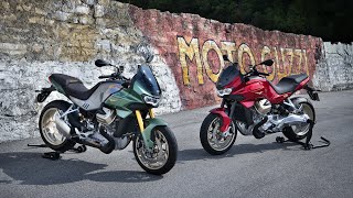 Moto Guzzi V100 Mandello First Ride  The most advanced roadster from Guzzi [upl. by Noyes425]