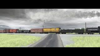 Union Pacific 428 Steam Freight Runby [upl. by Guenna]