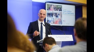 Rentrée 2017  la conférence de presse de JeanMichel Blanquer ministre de lÉducation nationale [upl. by Gignac897]