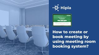 How to create or book meeting by using meeting room booking system [upl. by Diraj]