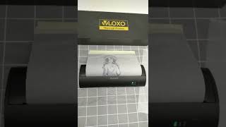 VLOXO P8009 Wireless Tattoo Stencil Printer Printing Demoshorts [upl. by Celinda]