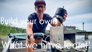 Make your own electric outboard What we have learnt [upl. by Ytomit]