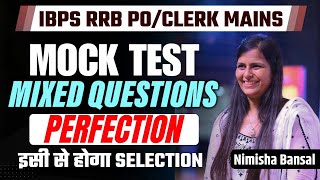 Perfection Class  Mock Test  Mixed Questions  Bank Exams  SSC  Nimisha Bansal [upl. by High918]