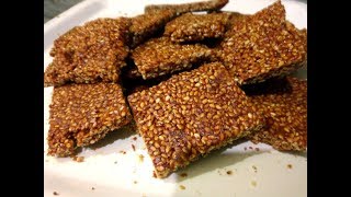 Til Ki Chikki  Recipe Of Til Ki Chikki At Home  Jairys Cook Book [upl. by Janek163]