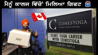 I GOT GIFT🎁 FROM MY COLLEGE 🇨🇦  CONESTOGA COLLEGE GUELPH CAMPUS  PARMVEER DHIMAN  VLOGS  2023 [upl. by Peppard405]