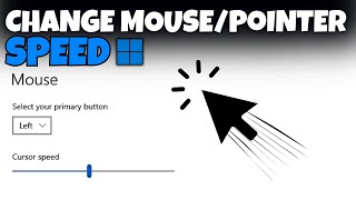 How To Change Mouse CursorPointer Speed in Windows 1011  Full Guide [upl. by Lorimer]