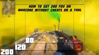 How To Get 200 FOV In Warzone WITHOUT Cheats Or A Tool  Warzone Settings [upl. by Namlaz]