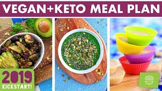 Vegan Keto Meal Plan amp Prep SOY FREE kickstart2019 [upl. by Nordine]