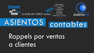 Rappels sobre ventas a clientes  CONTABILIDAD  Asientos contables [upl. by Sateia]