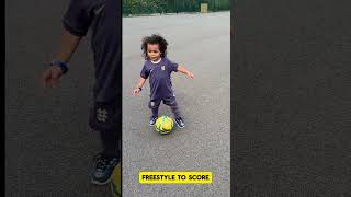 Baby D training 3yearsold football skills [upl. by Antone]