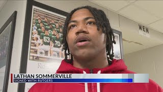 Richwoods High basketball star Lathan Sommerville signs with Rutgers [upl. by Astto603]