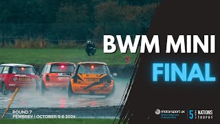 BMW MINI Final  Pembrey 2024  British Rallycross Championship 5 Nations Trophy [upl. by Sinnej]