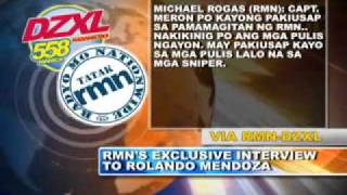 Quirino Grandstand Hostage Crisis  Live Telephone Conversation [upl. by Leban]