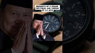 Prabowo Berharta Rp 2 Triliun Tapi Pakai Jam Tangan Rp 15 Juta shorts prabowo timex [upl. by Maryellen]