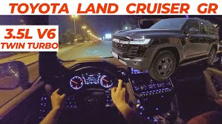 NEW 2023 Toyota Land Cruiser GR Night drive Sport Mode [upl. by Ahsienal109]