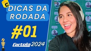 DICAS PRA RODADA 01  CARTOLA 2024  VEM MITAR COMIGO [upl. by Nimref385]