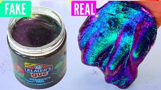 FAKE STORE SLIME VS REAL SLIME [upl. by Wun]