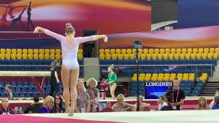 Ragan Smith  floor  podium training DOHA [upl. by Aniham346]