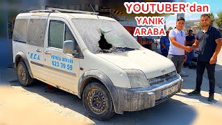 YOUTUBERdan YANIK ARABA ALDIM FORD CONNECT [upl. by Anitnuahs898]