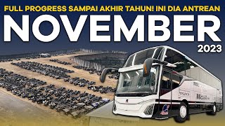 Full Progress Sampai Akhir Tahun Ini Dia Antrean Jetbus5 Karoseri Adi Putro Di Awal November 2023 [upl. by Ahsac]